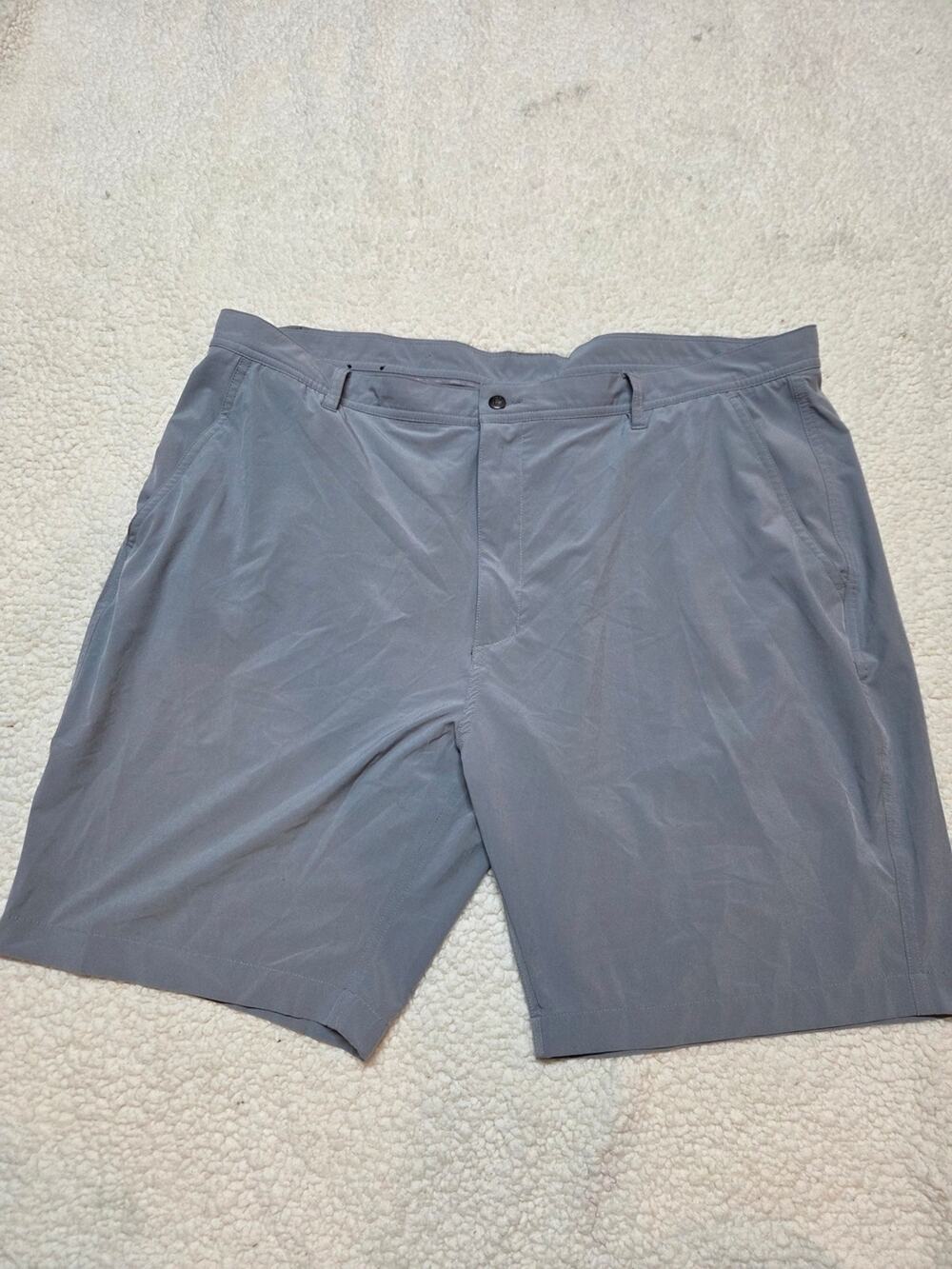 FootJoy Men's Slate Gray Flat-Front Golf Shorts w 42